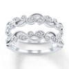 Thumbnail Image 1 of Previously Owned Diamond Enhancer Ring 1/6 ct tw Round-cut 14K White Gold Size 4.25