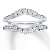 Thumbnail Image 1 of Previously Owned Diamond Enhancer Ring 5/8 ct tw Round-cut 14K White Gold Size 3.75