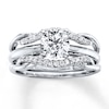 Thumbnail Image 3 of Previously Owned Diamond Enhancer Ring 1/5 ct tw Round-cut 14K White Gold - Size 11