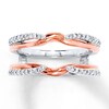 Thumbnail Image 1 of Previously Owned Diamond Enhancer Ring 1/3 ct tw Round-cut 14K Two-Tone Gold - Size 11.5