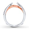 Thumbnail Image 2 of Previously Owned Diamond Enhancer Ring 1/3 ct tw Round-cut 14K Two-Tone Gold - Size 11.5