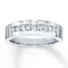 Thumbnail Image 0 of Previously Owned Men's Diamond Band 5/8 ct tw Square-Cut 10K White Gold - Size 6