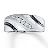 Thumbnail Image 1 of Previously Owned Men's Diamond Wedding Band 1/3 ct tw Round-cut 10K White Gold Size 12