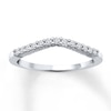 Thumbnail Image 1 of Previously Owned Diamond Stackable Ring 1/6 ct tw Round-cut 10K White Gold - Size 10.75