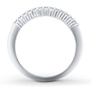 Thumbnail Image 2 of Previously Owned Diamond Stackable Ring 1/6 ct tw Round-cut 10K White Gold - Size 10.75