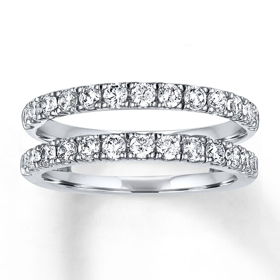 Previously Owned Diamond Enhancer Band 1 ct tw Round-cut 14K White Gold Size 5.25