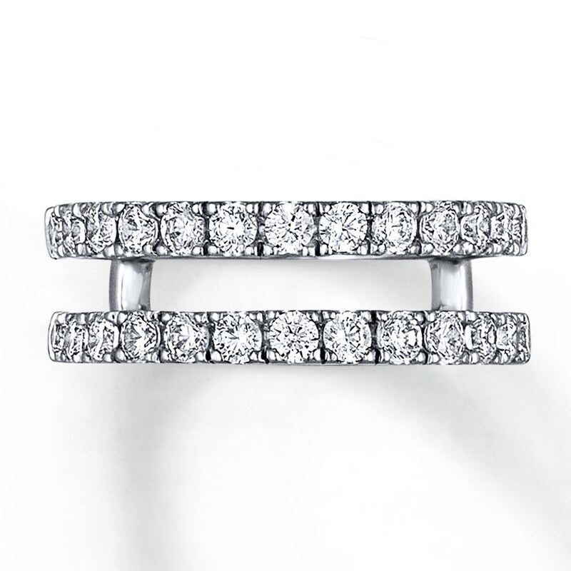 Main Image 2 of Previously Owned Diamond Enhancer Band 1 ct tw Round-cut 14K White Gold Size 5.25