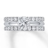 Thumbnail Image 2 of Previously Owned Diamond Enhancer Band 1 ct tw Round-cut 14K White Gold - Size 9.5