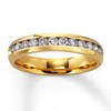 Thumbnail Image 1 of Previously Owned Diamond Anniversary Ring 1/2 ct tw Round-cut 14K Yellow Gold - Size 3
