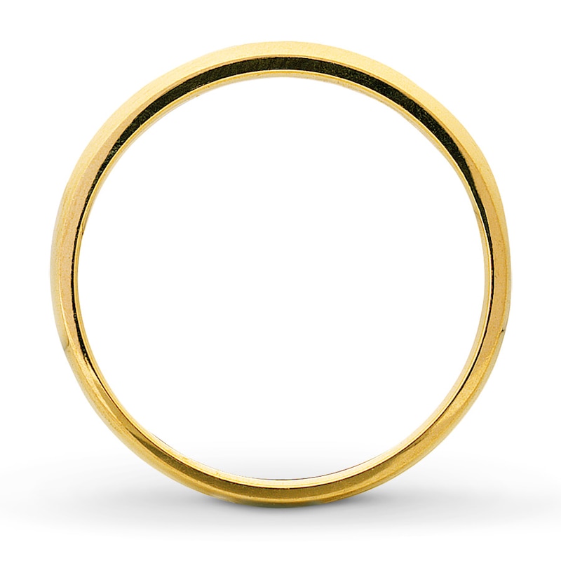 Main Image 2 of Previously Owned Diamond Anniversary Ring 1/2 ct tw Round-cut 14K Yellow Gold - Size 3
