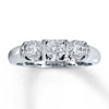 Thumbnail Image 1 of Previously Owned Three-Stone Diamond Engagement Ring 1 ct tw Round-cut 14K White Gold Size 4.75