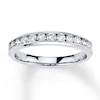Thumbnail Image 1 of Previously Owned Diamond Anniversary Band 1/2 ct tw Round-cut 10K White Gold - Size 9.5