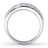 Thumbnail Image 1 of Previously Owned Diamond Anniversary Ring 1 ct tw Round-Cut 14K White Gold - Size 10.25