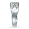 Thumbnail Image 2 of Previously Owned Diamond Anniversary Ring 1 ct tw Round-Cut 14K White Gold - Size 10.25