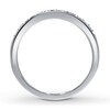 Thumbnail Image 2 of Previously Owned Diamond Anniversary Band 1/8 ct tw Round-cut 10K White Gold - Size 8