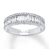 Thumbnail Image 1 of Previously Owned Neil Lane Diamond Band 1-1/6 ct tw Baguette & Round-cut 14K White Gold Size 13