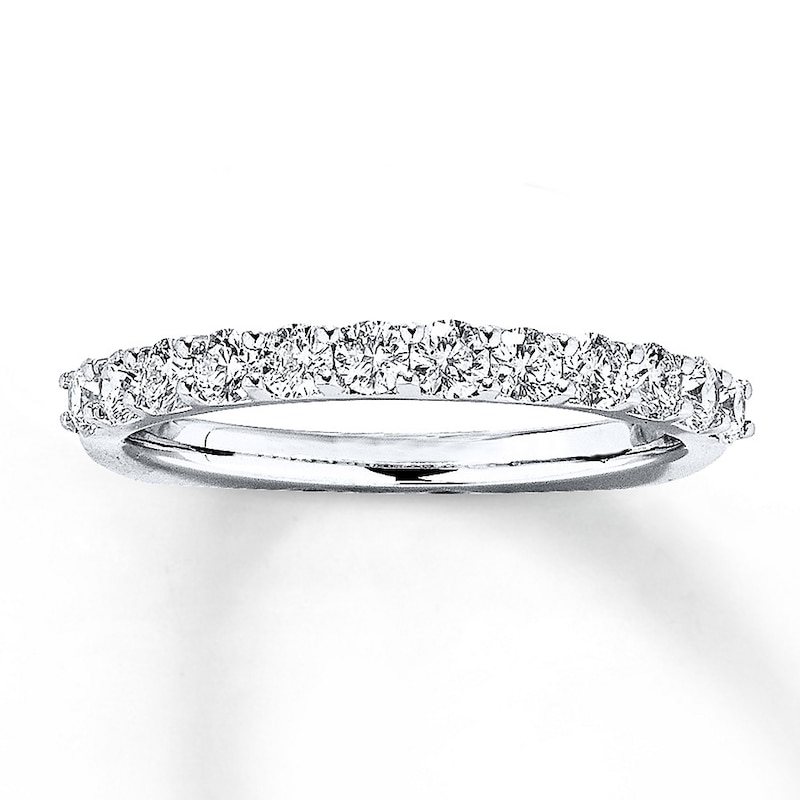 Previously Owned Diamond Anniversary Band 5/8 ct tw Round-cut 18K White Gold - Size 9.75