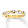 Thumbnail Image 0 of Previously Owned Diamond Anniversary Band 1/8 ct tw Round-cut 10K Yellow Gold - Size 12