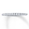 Thumbnail Image 1 of Previously Owned Diamond Band 1/4 ct tw Round-cut 10K White Gold Size 3.5