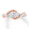 Thumbnail Image 4 of Previously Owned Ever Us Two-Stone Anniversary Ring 1 ct tw Round-cut Diamonds 14K Gold - Size 10