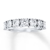 Thumbnail Image 1 of Previously Owned Diamond Anniversary Band 1 ct tw Round-cut 10K White Gold Size 9.25