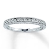 Thumbnail Image 1 of Previously Owned Diamond Wedding Band 1/4 ct tw Round-cut 14K White Gold Size 3.25