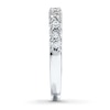 Thumbnail Image 3 of Previously Owned Diamond Wedding Band 1/2 ct tw Round-cut 14K White Gold - Size 4.25