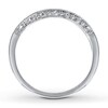 Thumbnail Image 2 of Previously Owned Band 1/8 ct tw Round-cut Diamonds 14K White Gold - Size 3.75