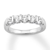 Thumbnail Image 1 of Previously Owned Diamond Anniversary Ring 1 ct tw Round 14K White Gold Size 10