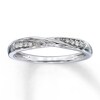 Thumbnail Image 1 of Previously Owned Wedding Band 1/20 ct tw Round-cut Diamonds 10K White Gold Size 4.25