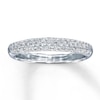 Thumbnail Image 1 of Previously Owned Diamond Wedding Band 3/8 ct tw Round-cut 14K White Gold Size 11.25
