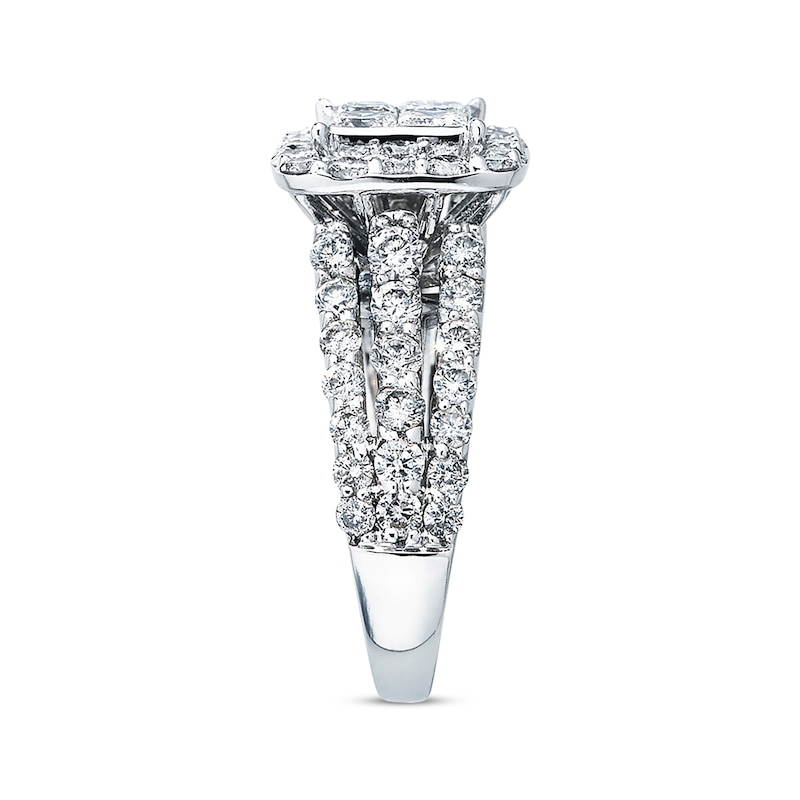 Main Image 2 of Previously Owned Diamond Engagement Ring 3 ct tw 14K White Gold - Size 4.5
