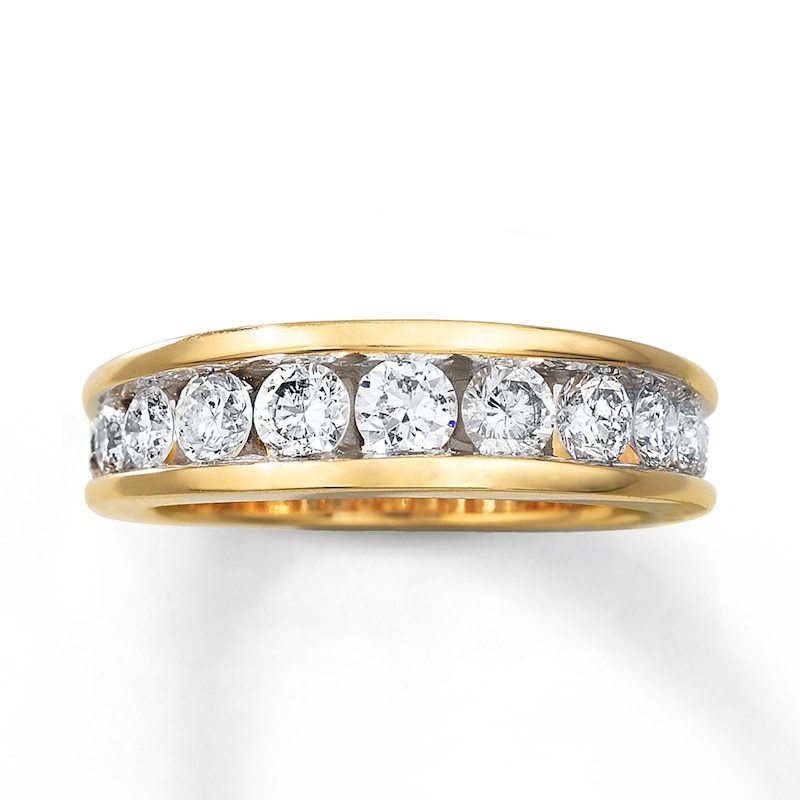 Previously Owned Diamond Wedding Band 1-1/5 ct tw Round-cut 14K Yellow Gold