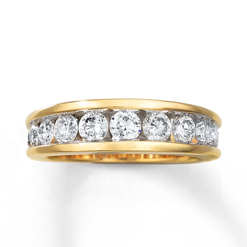 Previously Owned Diamond Wedding Band 1-1/5 ct tw Round-cut 14K Yellow Gold - Size 9.5