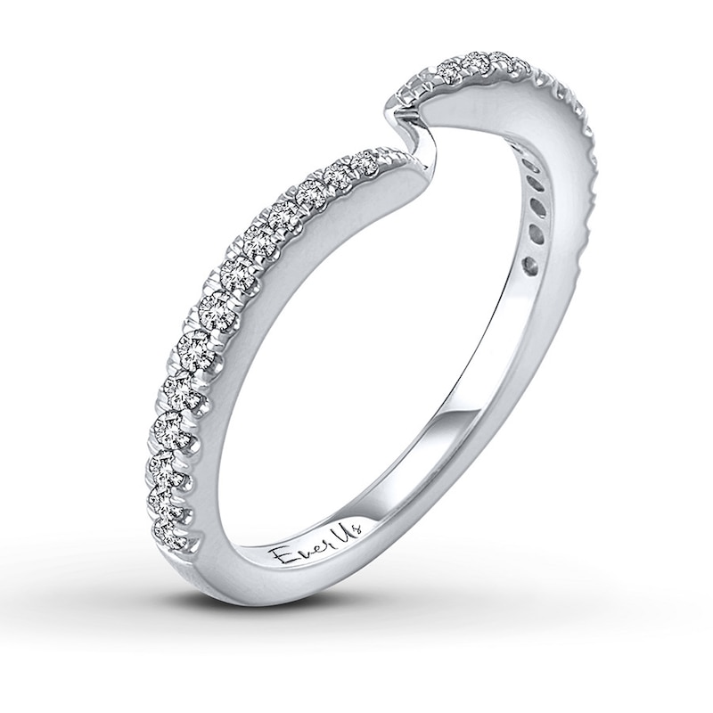 Main Image 2 of Previously Owned Ever Us Band 1/4 ct tw Round-cut Diamonds 14K White Gold - Size 10