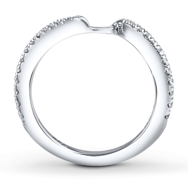 Main Image 3 of Previously Owned Ever Us Band 1/4 ct tw Round-cut Diamonds 14K White Gold - Size 10