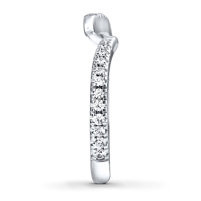Main Image 4 of Previously Owned Ever Us Band 1/4 ct tw Round-cut Diamonds 14K White Gold - Size 10