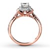 Thumbnail Image 2 of Previously Owned Diamond Engagement Ring 3/4 ct tw Princess-cut 14K Two-Tone Gold - Size 4.5