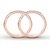 Thumbnail Image 2 of Previously Owned Diamond Wedding Bands 1/4 ct tw Round-cut 14K Rose Gold Size 4