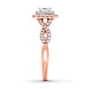 Previously Owned Diamond Engagement Ring 5/8 ct tw Princess & Round-cut 14K Two-Tone Gold