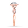 Previously Owned Diamond Engagement Ring 5/8 ct tw Princess & Round-cut 14K Two-Tone Gold
