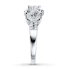 Thumbnail Image 3 of Previously Owned Diamond Engagement Ring 3/4 ct tw Pie & Round-cut 14K White Gold Size 9.5