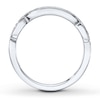 Thumbnail Image 1 of Previously Owned Diamond Wedding Band 1/6 ct tw Round-cut 14K White Gold - Size 10.5