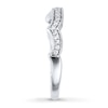 Thumbnail Image 2 of Previously Owned Diamond Wedding Band 1/6 ct tw Round-cut 14K White Gold - Size 10.5