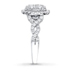 Thumbnail Image 2 of Previously Owned Engagement Ring 1 ct tw Round-cut Diamonds 14K White Gold - Size 4