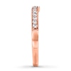 Thumbnail Image 3 of Previously Owned Diamond Wedding Band 1/5 ct tw Round-cut 14K Rose Gold - Size 10.5