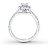 Thumbnail Image 1 of Previously Owned Neil Lane Diamond Ring 7/8 ct tw Princess & Round-cut 14K White Gold