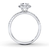 Thumbnail Image 1 of Previously Owned Diamond Engagement Ring 7/8 ct tw Round-cut 14K White Gold - Size 11.25