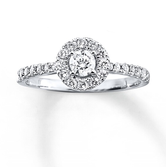 Previously Owned Diamond Engagement Ring 5/8 ct tw Round-cut 14K Gold Size