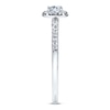 Thumbnail Image 2 of Previously Owned Diamond Engagement Ring 3/8 ct tw Round-cut 10K White Gold - Size 10.5